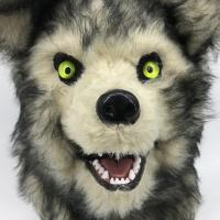 キッソス（ＫＩＳＳＯＳ） アニマルムービングマスク 口が連動して動く 動物 アニマルマスク オオカミ 狼 超リアル ウルフ wolf マスク ハロウィン コスプレ | モノノミライ