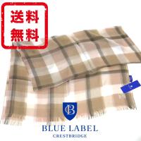 ブルーレーベル クレストブリッジ BLUE LABEL マフラー 羊毛 絹 