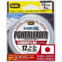 デュエル カーボナイロンライン 12Lbs. HARDCORE POWERLEADER CN 50m 12LbS. クリアー H3326 | sisnext