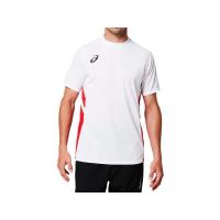 [アシックス] サッカーウエア 半袖ゲームシャツ 2101A038 [メンズ] ブリリアントホワイト/クラシックレッド 日本 2XL (日本サイズ3L相当) | sisnext