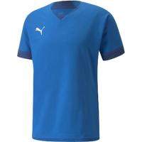 プーマ サッカー 軽量 VネックTEAMFINAL ゲームシャツ 705387 メンズ  エレクトリック ブルー レモネード(02) XXL | sisnext