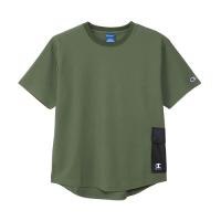 [チャンピオン] Tシャツ 半袖 丸首 速乾 UVカット 遮熱 ワンポイントロゴ  Tシャツ メンズ C3-ZS310 オリーブL | sisnext