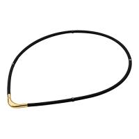 phiten(ファイテン) ネックレス RAKUWA磁気チタンネックレスS-|| ブラック/ゴールド 45cm | sisnext