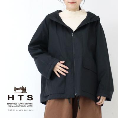 ハロータウンストアーズ  HARROW TOWN STORES/HTS コットンナイロンフーデッドパーカー NHT2511KT ジャケット フード アウター 羽織り レディース メンズ HARROW TOWN STORES ハロータウンストアーズ HARROW TOWN STORES/HTS