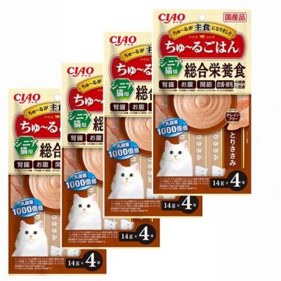 ちゅーる 総合栄養食（猫缶、ウエットフード）（猫年齢：シニア猫用