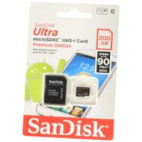 MicroSDXCカード SanDisk Ultra 200GB Premium Edition 90MB/s Class10 UHS-1 SDXC変 | 森本商店