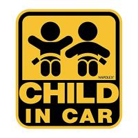 ナポレックス(Napolex) 車用 きれいにはがせる外貼りステッカー CHILD IN CAR SF-40 | 森本商店