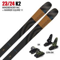 [スキー2点セット]ケーツー スキー板 2024 K2 MINDBENDER 96 C + 24 MARKER SQUIRE 11 100mm ビンディングセット 23-24 | モリヤマスポーツ Yahoo!店