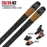[スキー2点セット]ケーツー スキー板 2024 K2 MINDBENDER 96 C + 24 ARMADA STRIVE 12 GW 100mm ビンディングセット 23-24 | モリヤマスポーツ Yahoo!店