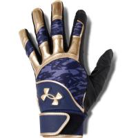 UNDERARMOUR アンダーアーマー UAクリーンアップバッティンググローブ メンズ 野球 バッティング手袋 両手用 1371972 410 ネイビー 野球 野球用具 | モリヤマスポーツ Yahoo!店