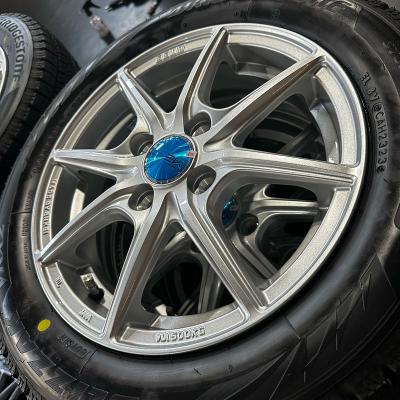 ブリヂストンVRX2 155/65/R14スタッドレスアルミホイールセット送料込 155 65 r14 スタッドレス ホイール（ブリザック VRX2／自動車 冬