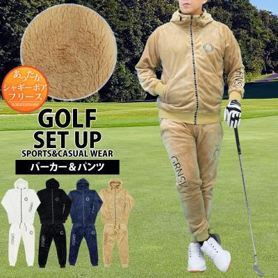 メンズゴルフウェア セットアップ（色：ベージュ系）のおすすめ人気