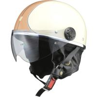 リード工業 (LEAD) 自転車 バイク用 ハーフヘルメット O-ONE アイボリー/ブラウン フリーサイズ (57-60cm未満) | moto-zoa2号店