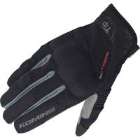 コミネ Komine バイクグローブ Gloves GK-183 プロテクトメッシュグローブ-ブレイブ ブラック ダーク グレー 黒 灰色 Lサイズ 06-183/BK/DGY/L | moto-zoa ヤフーショッピング店