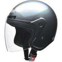 土日クーポン100円OFF リード工業 (LEAD) バイク用 ジェットヘルメット STRAX CR-720 ガンメタリック フリーサイズ (57-60cm未満) | moto-zoa ヤフーショッピング店