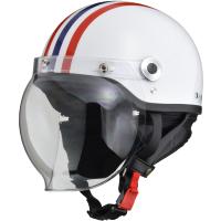 リード工業 (LEAD) バイク用 ハーフヘルメット CROSS CR-760 ホワイト・レッド/ブルー フリーサイズ (57-60cm未満) | moto-zoa ヤフーショッピング店