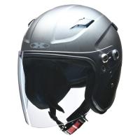 リード工業 (LEAD) バイク用 ヘルメット セミジェット X-AIR RAZZO STRADA (ラッツォ ストラーダ) マットガンメタ フリーサイズ(57-60cm未満) 125cc以下用 | moto-zoa ヤフーショッピング店