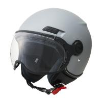 マルシン(Marushin) バイクヘルメット ジェット SAFIT MS-340 マットグレー Mサイズ (57-58cm) 4341509 | moto-zoa ヤフーショッピング店