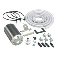 キタコ KITACO 616-1122210 オイルキャッチタンク 220cc アルミ製カーボン巻 シルバー ホンダ APE50 APE100 APE100-D | モトキチ ヤフー店