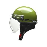 正規品／リード工業 CROSS CR-760 ハーフヘルメット バブルシールド付き（オーガニックグリーン） サイズ：フリー（57-60cm未満） メ… | モトメガネ2号店
