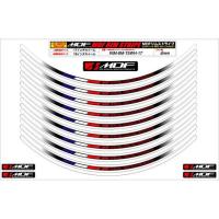 【メーカー直送】エムディーエフ 汎用 トリコロールリムストライプ カラー：ホワイトタイプ ホイールサイズ：17インチ MDF バイク | モトメガネ2号店