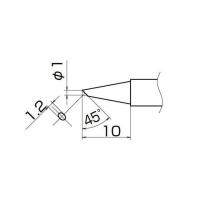 正規品／ハッコー T12-BCF1Z こて先/1BC型（Z）面のみ 長寿命 HAKKO バイク 車 自動車 自転車 | モトメガネ2号店