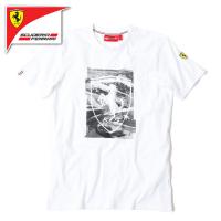 フェラーリ Tシャツ スクーデリア・フェラーリ シールド コラージュ Tシャツ モータースポーツ ウェア Ferrari | Motorimoda