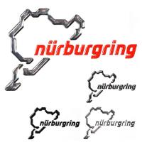 ニュルブルクリンク ステッカー 3D ステッカー 12cm モータースポーツ 雑貨 Nurburgring | Motorimoda