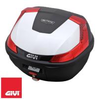 GIVI 78036 B37シリーズ テールボックス（トップケース） 37L パールホワイト塗装 汎用ベース付き | 二輪用品店 MOTOSTYLE