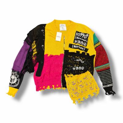 新品未使用　美品　22AW KIDILL KNITキディルニット　人気　黄色×紫 KIDILL - MOHAIR BORDER KNIT - GREY × YELLOW × PURPLE | ADDICT WEB SHOP