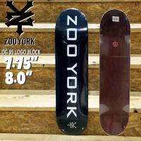 スケボー デッキ ZOO YORK DECK OG 95 LOGO BLOCK BLACK ズーヨーク | MOVEセレクト