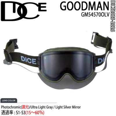 美品　DICEゴーグルGoodMan M.BLK ダイス　グッドマン DICE 【早期予約】2026 限定モデル ダイス GOODMAN グッドマン