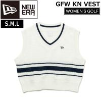 ニューエラ ゴルフウェア 女性用 Knit Vest NEWERA GOLF レディース 鹿の子 ニットベスト ホワイト | MOVE