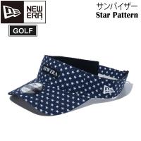 ニューエラ ゴルフ サンバイザー NEWERA GOLF STAR PATTERN ネイビー キャップ 帽子 | MOVE