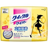 花王 クイックルワイパー 立体吸着ドライシート ４０枚入 ※お取り寄せ商品 | MプライスYahoo!店