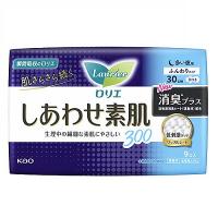 花王 ロリエ しあわせ素肌 消臭プラス 多い夜用 羽つき 30cm 無香料 9個入 [医薬部外品] ※お取り寄せ商品 | MプライスYahoo!店