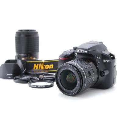 D3000 Nikon ニコン D3400 ダブルズームキット 新品SD32GB付き D3000 Nikon ニコン D3400 ダブルズームキット 新品SD32GB付き