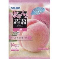 YCxオリヒロ　１２０Ｇ ぷるんと蒟蒻ゼリーパウチ白桃×24個【xecoa6】【エコ配 送料無料 （北海道 沖縄 不可）】 | ワイワイ菓子問屋ヤフー店
