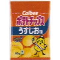 OExカルビー　６０Ｇ ポテトチップスうすしお味×24個【xw】【送料無料（沖縄は別途送料）】 | おかしのモリモリ森 ヤフー店