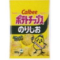 OExカルビー　６０Ｇ ポテトチップスのりしお×24個【xw】【送料無料（沖縄は別途送料）】 | おかしのモリモリ森 ヤフー店