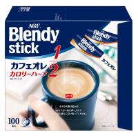 AGF ブレンディ スティック カフェオレ カロリーハーフ 100本 スティックコーヒー 糖質オフ | msk-shop