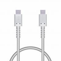エレコム MPA-CCS03PNWH USBケーブル TypeC to TypeC PowerDelivery対応 最大3Aで高速充電 高耐久 USB2.0認証品 0.3m ホワイト | むさしのマート
