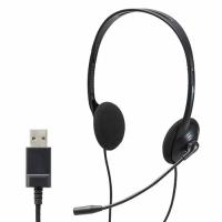 エレコム ELECOM ヘッドセット 子供専用 小学生 回転式マイクアーム USB 両耳 安全音量低減 サイズ調整機能付き ブラック タブレット オンライン学習 HS-KD03UBK | むさしのマート