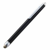 エレコム ELECOM タッチペン スタイラスペン 抗菌 導電繊維タイプ クリップ付 ブラック P-TPS03ABBK | むさしのマート