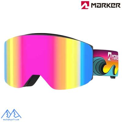 MARKER スキーゴーグル スカッドロンマグネットプラス ブルーミラーレンズ MARKER スキーゴーグル、サングラス（性別：メンズ）｜スキー