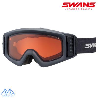 極美品 SWANS HELI-CPDTBS-N SWANS（スワンズ） 電動ファン付 眼鏡対応 調光 偏光 スキーゴーグル