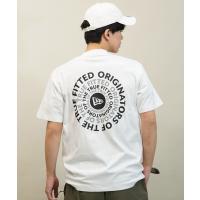NEW ERA ニューエラ SS CT TEE CIRCLE OOTTF メンズ Tシャツ 半袖 定番 ロゴ バックプリント 14121902 | ムラサキスポーツ