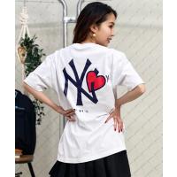 NEW ERA ニューエラ レディース 半袖 Tシャツ MLB ニューヨーク・ヤンキース NY ロゴ 14334739 ムラサキスポーツ限定 | ムラサキスポーツ