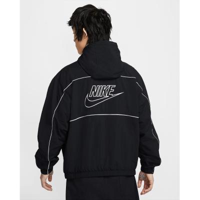 Nike ブラック ナイロンジャケット フルジップ Nike ナイロンジャケット ブラック Lサイズ - メルカリ