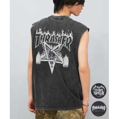 匿名発送︎❁¨̮ THRASHER タンクトップ　Lサイズ　新品 ビッグシルエット（THRASHER／メンズタンクトップ）（サイズ（S/M/L